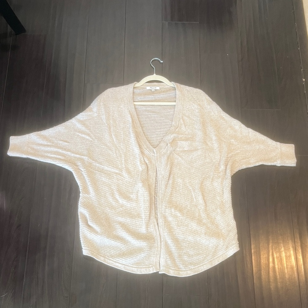 Madewell Sea Bank Knit Open Front Cardigan Size XS